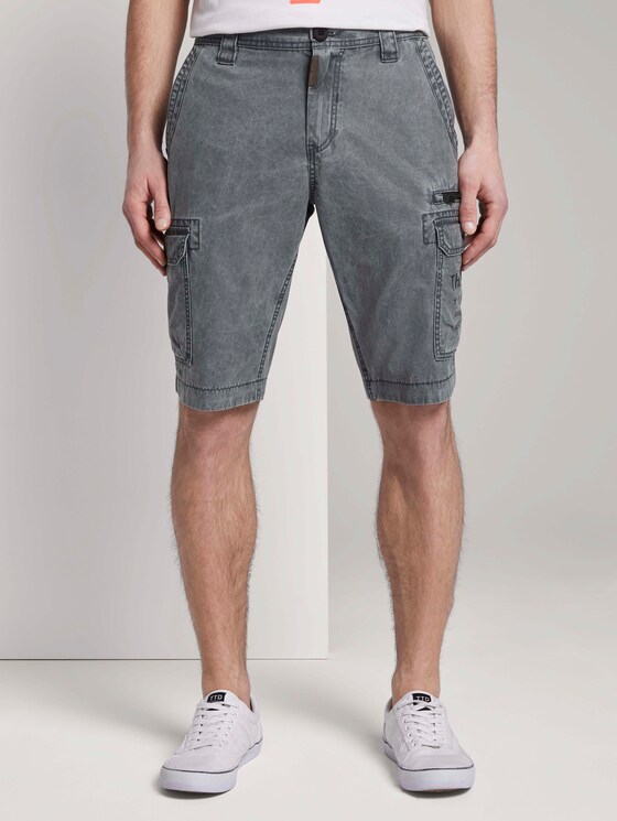 Cargo Bermuda-Shorts im Washed-Look - Männer - Blue Grey Cargo Bermuda-Shorts im Washed-Look - Männer - Blue Grey - 1 - TOM TAILOR