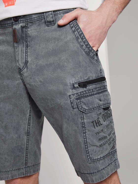 Cargo Bermuda-Shorts im Washed-Look - Männer - Blue Grey Cargo Bermuda-Shorts im Washed-Look - Männer - Blue Grey - 9 - TOM TAILOR