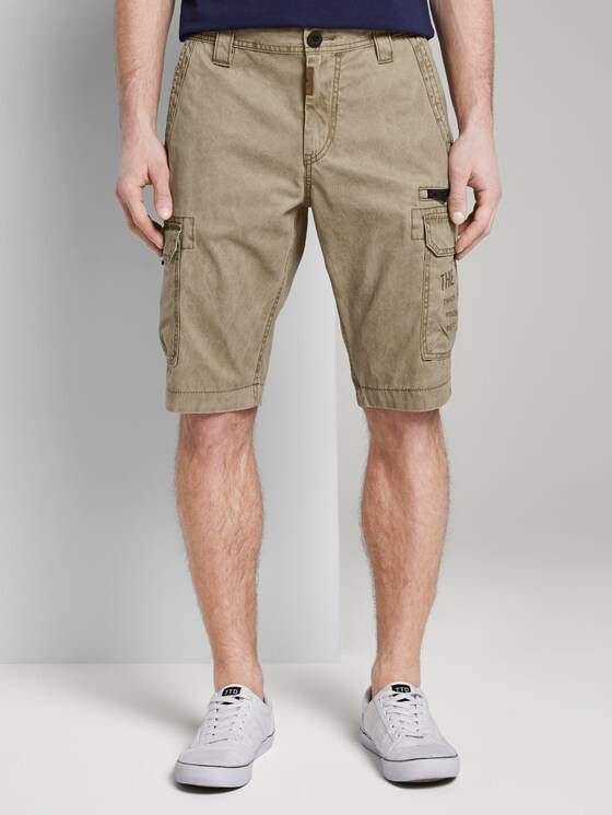 Cargo Bermuda-Shorts im Washed-Look - Männer - Honey Camel beige Cargo Bermuda-Shorts im Washed-Look - Männer - Honey Camel beige - 1 - TOM TAILOR
