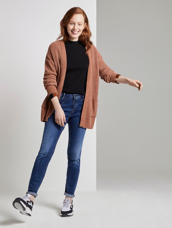 Lange mouwen shirt met geribde structuur - Vrouwen - Deep Black Lange mouwen shirt met geribde structuur - Vrouwen - Deep Black - 3 - TOM TAILOR Denim