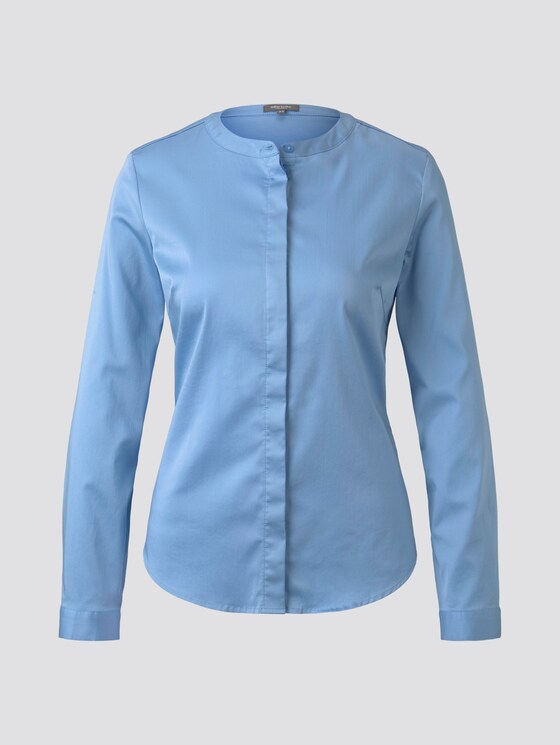 Satin-Bluse - Frauen - Soft Charming Blue Satin-Bluse - Frauen - Soft Charming Blue - 7 - Mine to five