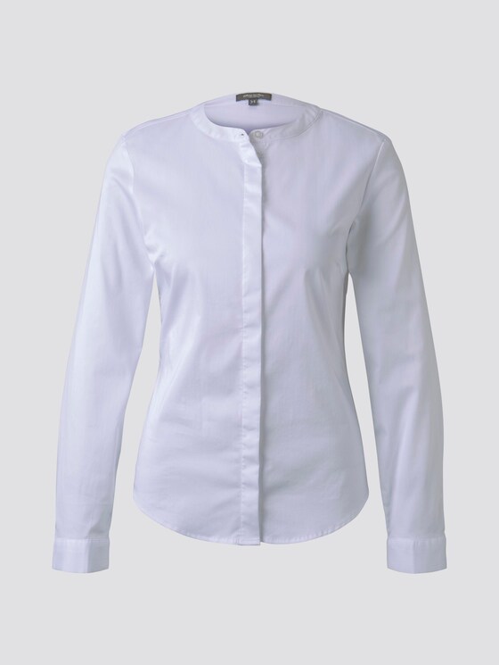 Satin-Bluse - Frauen - White Satin-Bluse - Frauen - White - 7 - Mine to five