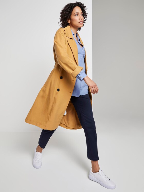 Schlichte Tunika-Bluse - Frauen - Light Blue Chambray Schlichte Tunika-Bluse - Frauen - Light Blue Chambray - 3 - Mine to five