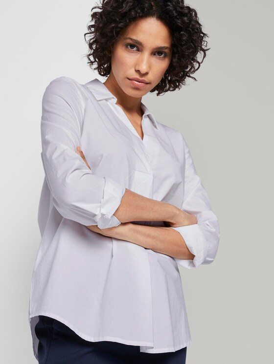 Schlichte Tunika-Bluse - Frauen - White Schlichte Tunika-Bluse - Frauen - White - 5 - Mine to five