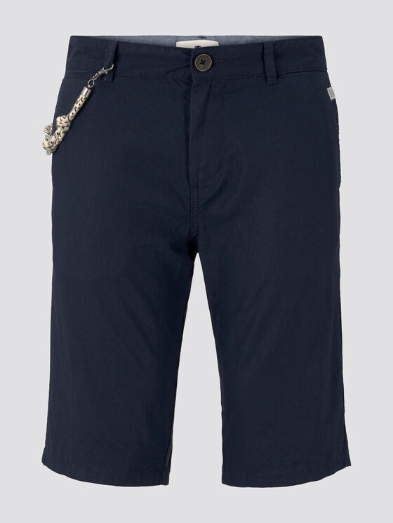 Chino-Shorts mit Kordelanhänger - Männer - Sky Captain Blue Chino-Shorts mit Kordelanhänger - Männer - Sky Captain Blue - 7 - TOM TAILOR