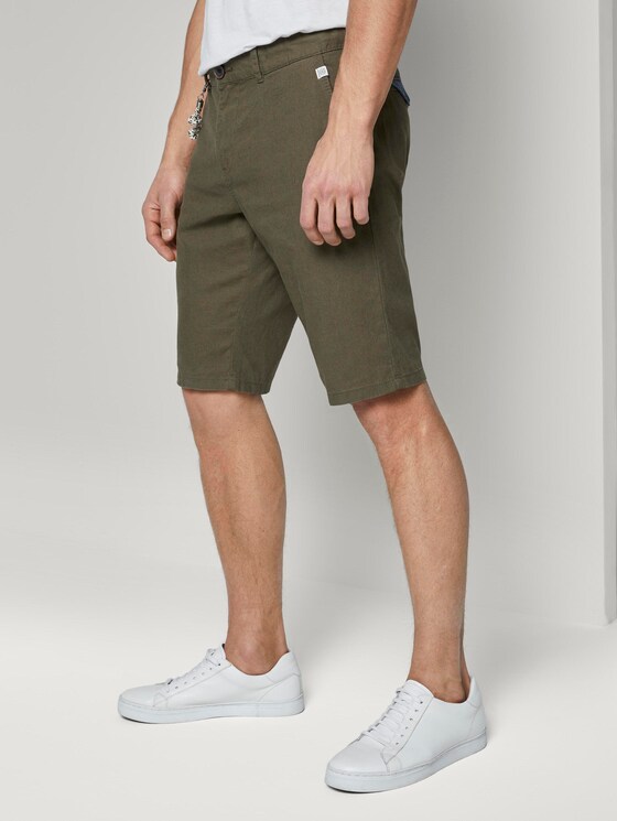 Chino-Shorts mit Kordelanhänger - Männer - Olive Night Green Chino-Shorts mit Kordelanhänger - Männer - Olive Night Green - 11 - TOM TAILOR