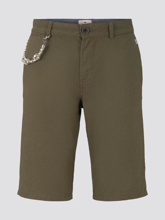 Chino-Shorts mit Kordelanhänger - Männer - Olive Night Green Chino-Shorts mit Kordelanhänger - Männer - Olive Night Green - 7 - TOM TAILOR