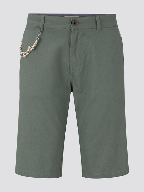 Chino-Shorts mit Kordelanhänger - Männer - Pale Bark Green Chino-Shorts mit Kordelanhänger - Männer - Pale Bark Green - 7 - TOM TAILOR