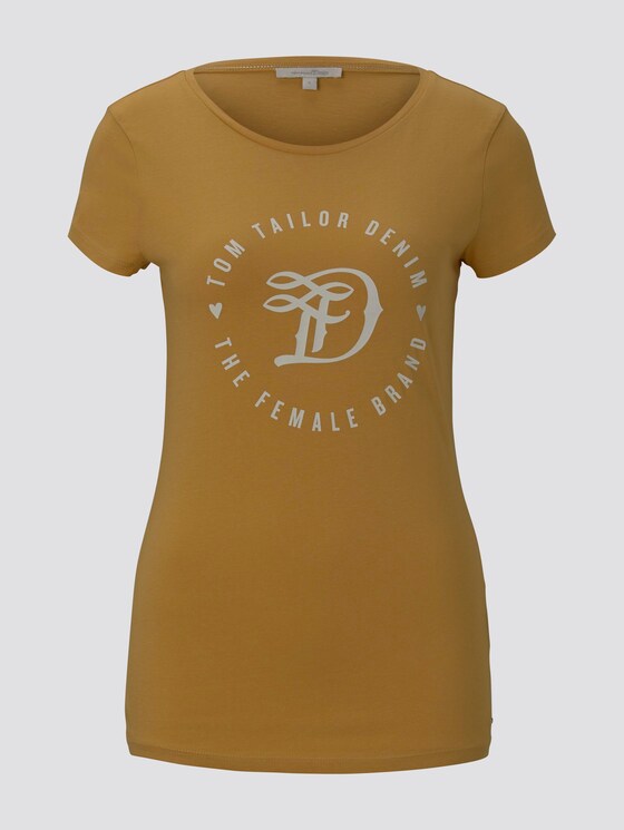 Jersey T-Shirt mit Print - Frauen - Indian Spice Yellow Jersey T-Shirt mit Print - Frauen - Indian Spice Yellow - 7 - TOM TAILOR Denim