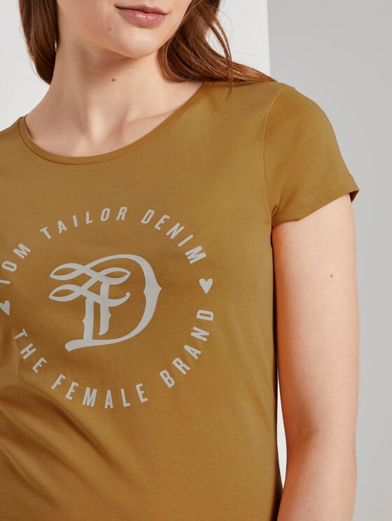Jersey T-Shirt mit Print - Frauen - Indian Spice Yellow Jersey T-Shirt mit Print - Frauen - Indian Spice Yellow - 9 - TOM TAILOR Denim