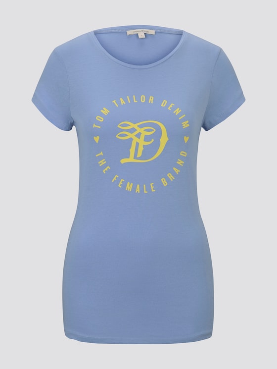 Jersey T-Shirt aus Bio-Baumwolle - Frauen - fresh light blue Jersey T-Shirt aus Bio-Baumwolle - Frauen - fresh light blue - 7 - TOM TAILOR Denim