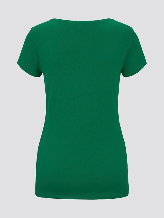 Jersey T-Shirt mit Print - Frauen - fresh bright green Jersey T-Shirt mit Print - Frauen - fresh bright green - 8 - TOM TAILOR Denim