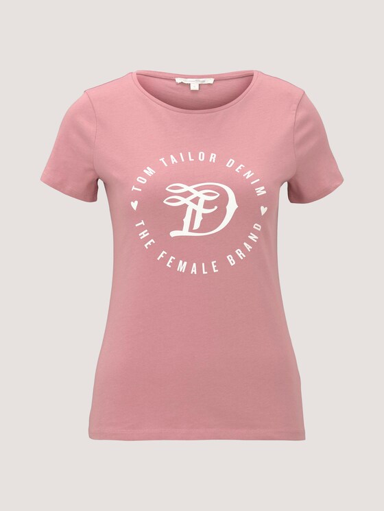 Jersey T-shirt with a print - Women - cozy-rose Jersey T-shirt with a print - Women - cozy-rose - 7 - TOM TAILOR Denim