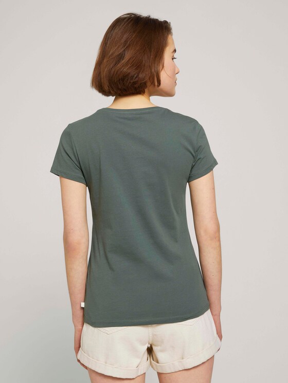 Jersey T-Shirt aus Bio-Baumwolle - Frauen - dusty pine green Jersey T-Shirt aus Bio-Baumwolle - Frauen - dusty pine green - 2 - TOM TAILOR Denim
