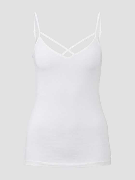 Top mit Bio-Baumwolle - Frauen - Off White Top mit Bio-Baumwolle - Frauen - Off White - 7 - TOM TAILOR Denim