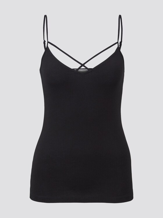 Top mit Bio-Baumwolle - Frauen - Deep Black Top mit Bio-Baumwolle - Frauen - Deep Black - 7 - TOM TAILOR Denim