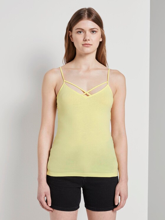 Top mit Bio-Baumwolle - Frauen - daffodil yellow Top mit Bio-Baumwolle - Frauen - daffodil yellow - 1 - TOM TAILOR Denim