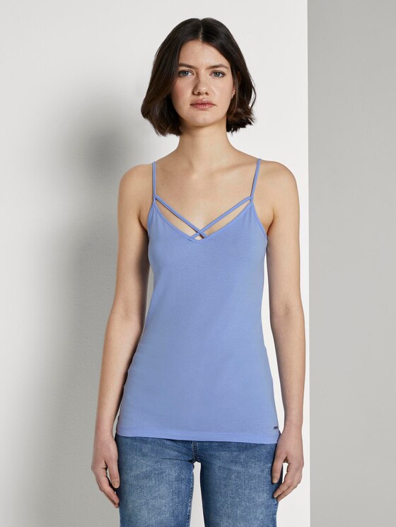 Top mit Bio-Baumwolle - Frauen - fresh light blue Top mit Bio-Baumwolle - Frauen - fresh light blue - 1 - TOM TAILOR Denim