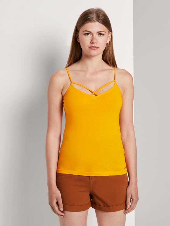 Bbiologisch katoen top - Vrouwen - orange yellow Bbiologisch katoen top - Vrouwen - orange yellow - 1 - TOM TAILOR Denim