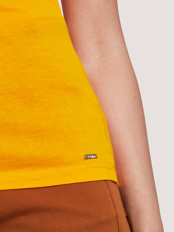 Top mit Bio-Baumwolle - Frauen - orange yellow Top mit Bio-Baumwolle - Frauen - orange yellow - 10 - TOM TAILOR Denim