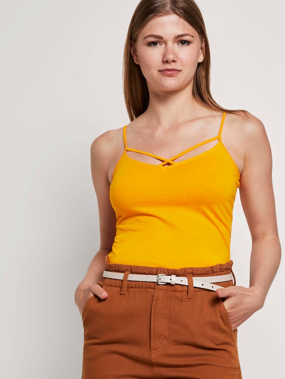 Top mit Bio-Baumwolle - Frauen - orange yellow Top mit Bio-Baumwolle - Frauen - orange yellow - 5 - TOM TAILOR Denim