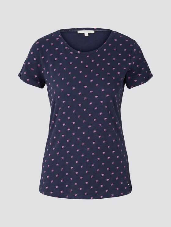 T-Shirt mit Allover Logo-Print - Frauen - navy logo print T-Shirt mit Allover Logo-Print - Frauen - navy logo print - 7 - TOM TAILOR Denim