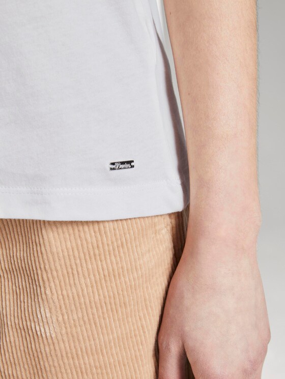 Jersey T-Shirt - Frauen - Off White Jersey T-Shirt - Frauen - Off White - 10 - TOM TAILOR Denim