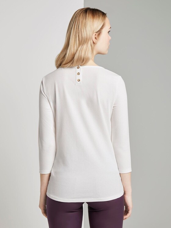 3/4 Arm Shirt - Frauen - Off White 3/4 Arm Shirt - Frauen - Off White - 2 - TOM TAILOR Denim