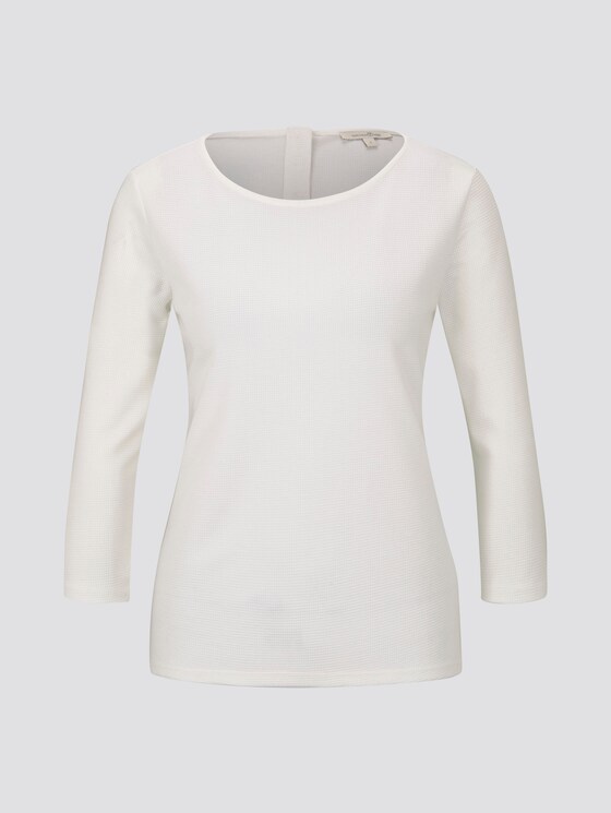 3/4 Arm Shirt - Frauen - Off White 3/4 Arm Shirt - Frauen - Off White - 7 - TOM TAILOR Denim