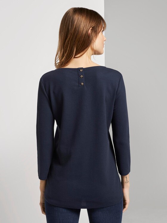 3/4 Arm Shirt - Frauen - Real Navy Blue 3/4 Arm Shirt - Frauen - Real Navy Blue - 2 - TOM TAILOR Denim