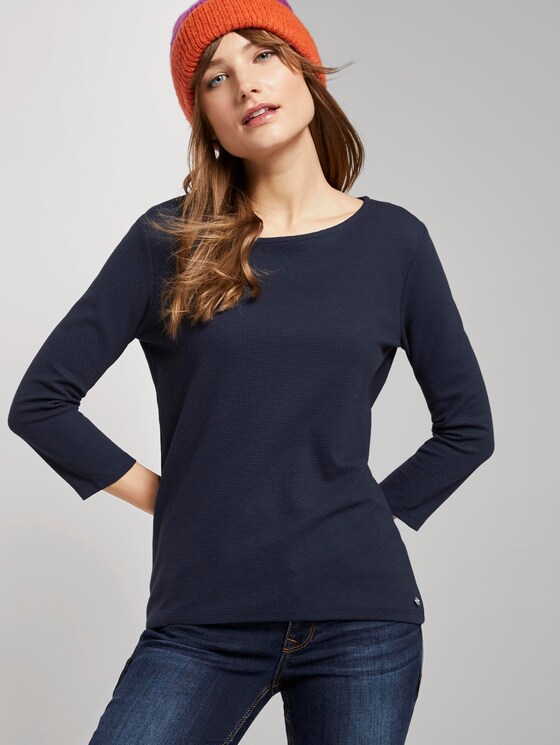 3/4 Arm Shirt - Frauen - Real Navy Blue 3/4 Arm Shirt - Frauen - Real Navy Blue - 5 - TOM TAILOR Denim