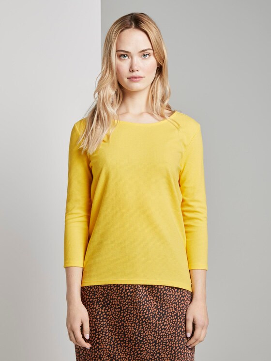 3/4 Arm Shirt - Frauen - Golden Summer Yellow 3/4 Arm Shirt - Frauen - Golden Summer Yellow - 1 - TOM TAILOR Denim