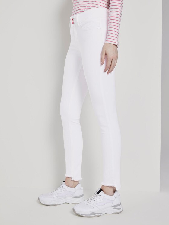 Alexa Skinny Jeans mit Fransen - Frauen - White Denim Alexa Skinny Jeans mit Fransen - Frauen - White Denim - 11 - TOM TAILOR