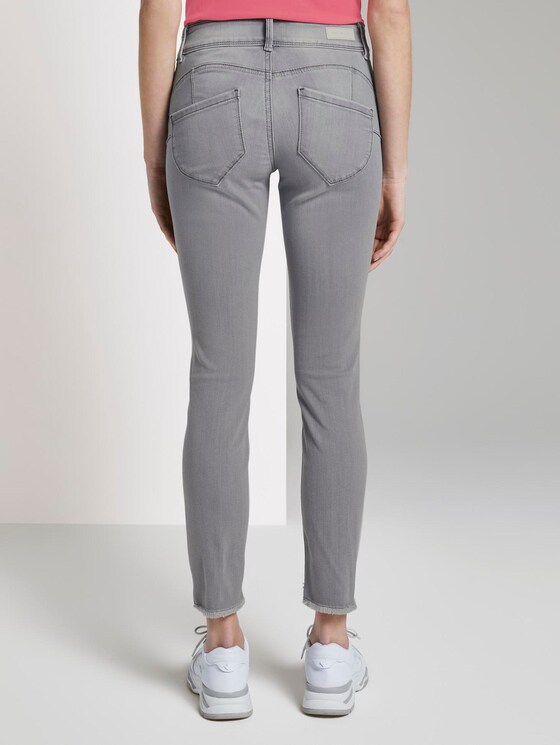 Alexa Skinny Jeans mit Fransen - Frauen - clean light stone grey denim Alexa Skinny Jeans mit Fransen - Frauen - clean light stone grey denim - 2 - TOM TAILOR