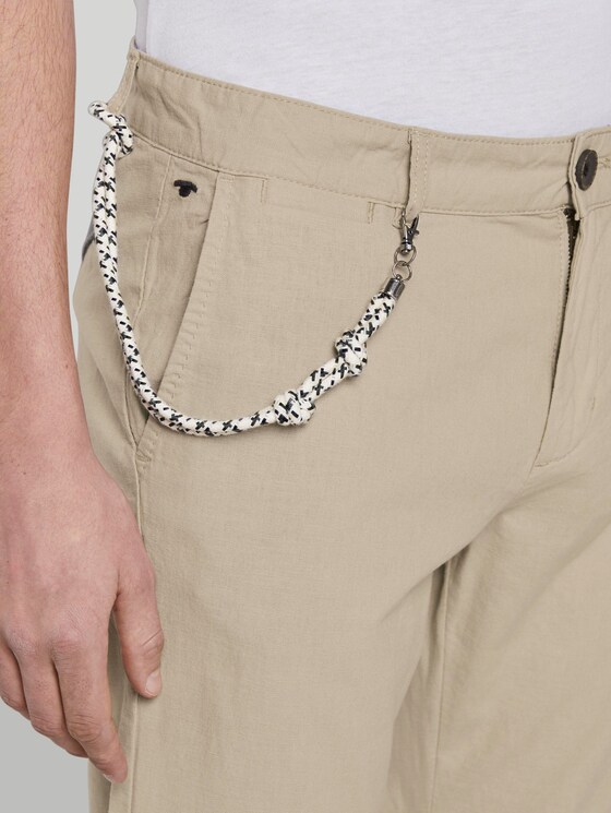 Travis Regular Hose aus Leinengemisch mit Kordelband - Männer - Cashew Beige Travis Regular Hose aus Leinengemisch mit Kordelband - Männer - Cashew Beige - 9 - TOM TAILOR