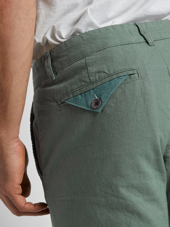 Travis Regular Hose aus Leinengemisch mit Kordelband - Männer - Pale Bark Green Travis Regular Hose aus Leinengemisch mit Kordelband - Männer - Pale Bark Green - 10 - TOM TAILOR