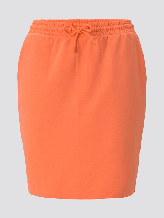 Sportlicher Minirock mit elastischem Bund - Frauen - dark papaya neon orange Sportlicher Minirock mit elastischem Bund - Frauen - dark papaya neon orange - 7 - TOM TAILOR Denim