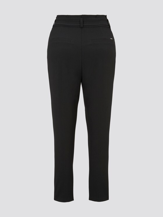 schlichte Paperbag Hose - Frauen - Deep Black schlichte Paperbag Hose - Frauen - Deep Black - 8 - TOM TAILOR Denim