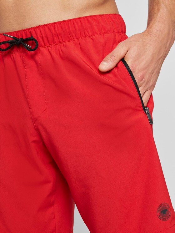Functional swimming trunks with zip pockets - Men - brilliant red Functional swimming trunks with zip pockets - Men - brilliant red - 9 - TOM TAILOR