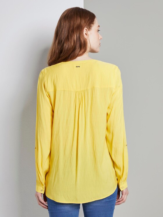 Tunikabluse mit Brusttaschen - Frauen - Golden Summer Yellow Tunikabluse mit Brusttaschen - Frauen - Golden Summer Yellow - 2 - TOM TAILOR Denim