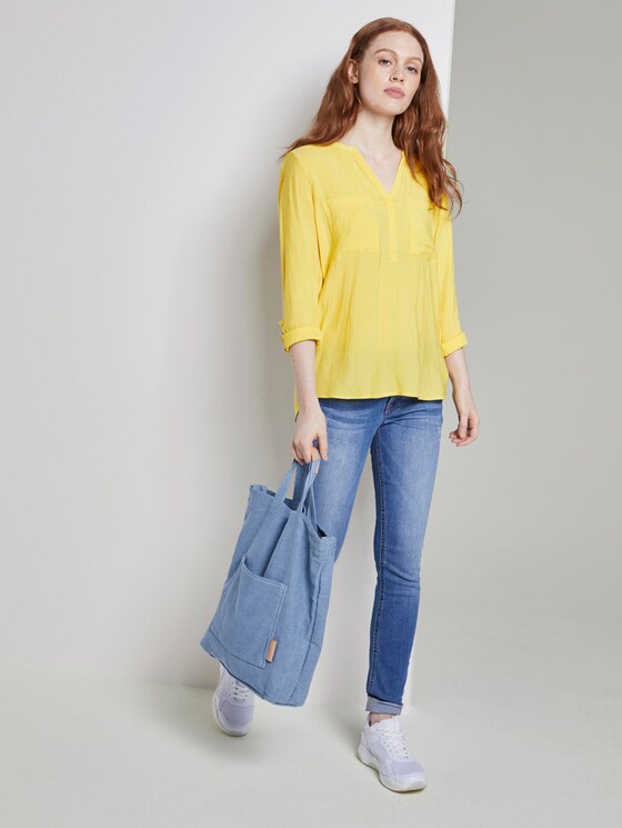 Tunikabluse mit Brusttaschen - Frauen - Golden Summer Yellow Tunikabluse mit Brusttaschen - Frauen - Golden Summer Yellow - 3 - TOM TAILOR Denim