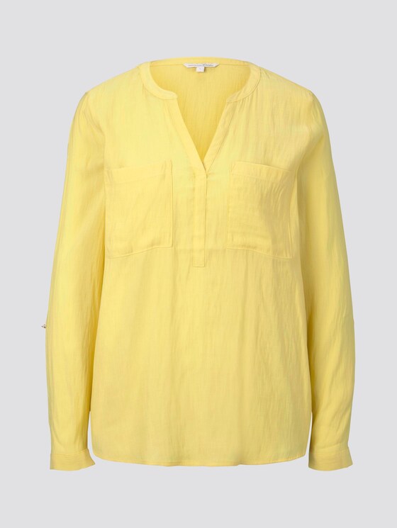 Tunikabluse mit Brusttaschen - Frauen - Golden Summer Yellow Tunikabluse mit Brusttaschen - Frauen - Golden Summer Yellow - 7 - TOM TAILOR Denim
