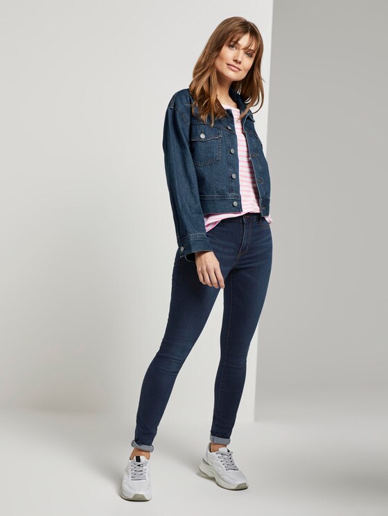Gestreepte Blouse met Carree Hals - Vrouwen - rose white stripe Gestreepte Blouse met Carree Hals - Vrouwen - rose white stripe - 3 - TOM TAILOR Denim