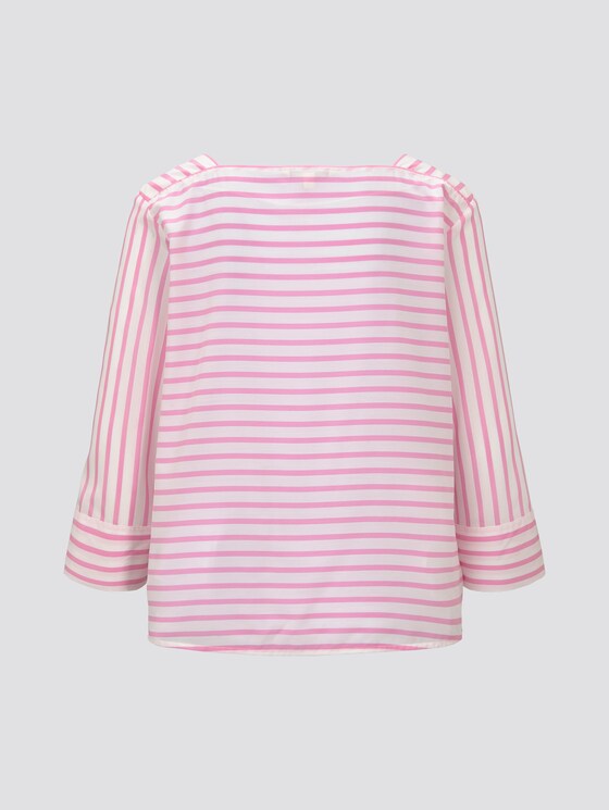 Gestreepte Blouse met Carree Hals - Vrouwen - rose white stripe Gestreepte Blouse met Carree Hals - Vrouwen - rose white stripe - 8 - TOM TAILOR Denim