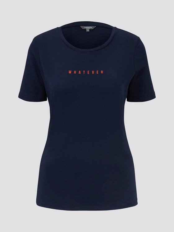 Printed T-shirt - Women - Sky Captain Blue Printed T-shirt - Women - Sky Captain Blue - 7 - Mine to five