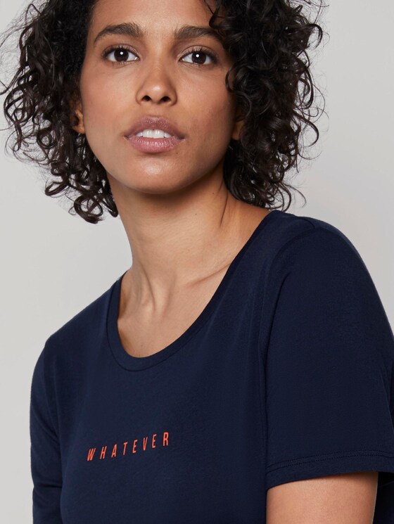 Printed T-shirt - Women - Sky Captain Blue Printed T-shirt - Women - Sky Captain Blue - 9 - Mine to five