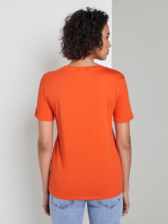 Printed T-shirt - Women - Fiery Orange Printed T-shirt - Women - Fiery Orange - 2 - Mine to five