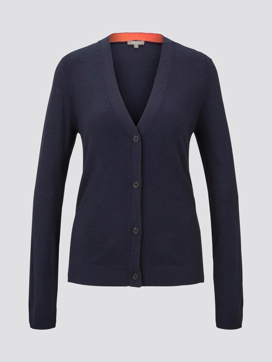 Cardigan mit Kontrast-Details - Frauen - Sky Captain Blue Cardigan mit Kontrast-Details - Frauen - Sky Captain Blue - 7 - Mine to five
