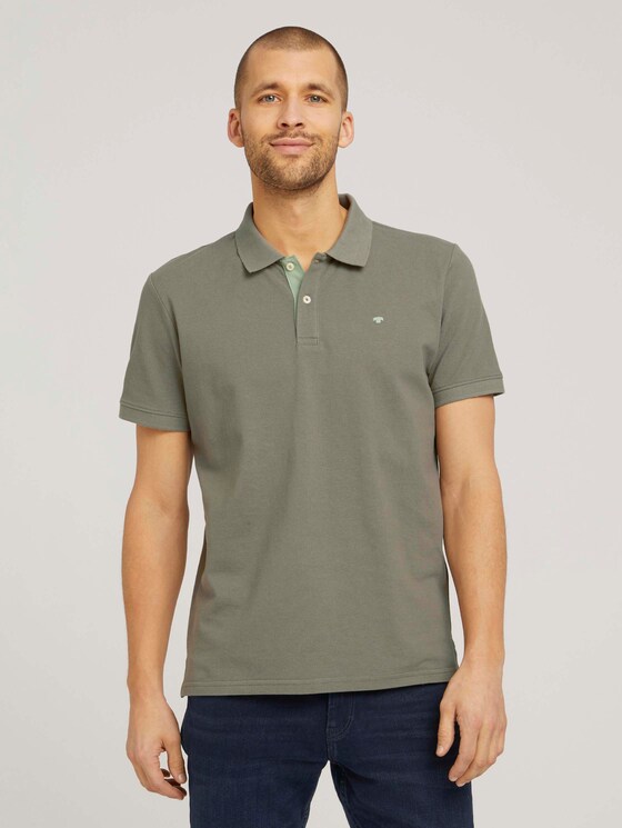 Basic Poloshirt - Männer - Tree Moss Green Basic Poloshirt - Männer - Tree Moss Green - 1 - TOM TAILOR