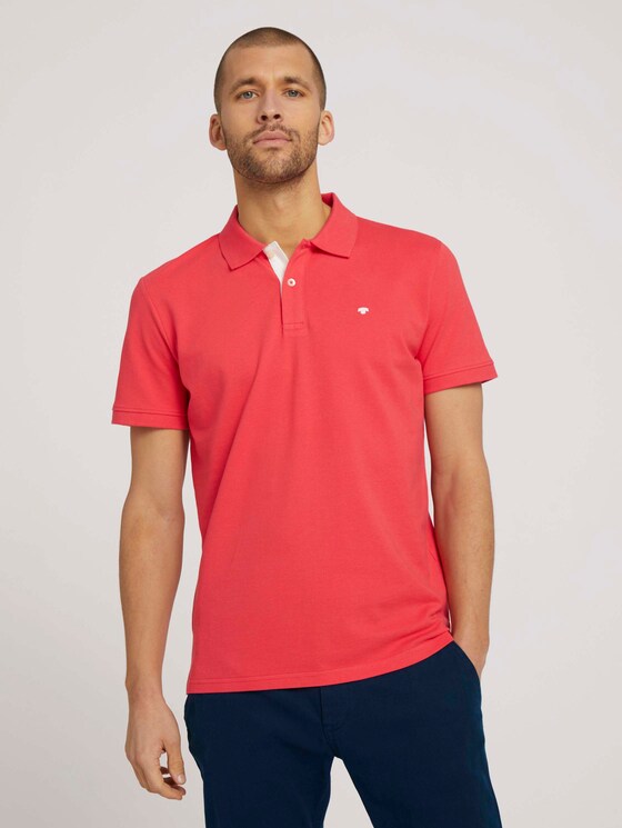 Basic Poloshirt - Männer - Plain Red Basic Poloshirt - Männer - Plain Red - 1 - TOM TAILOR